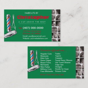 Barbershop Visitekaartje-Barberpool, clippers com Visitekaartje