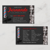 Barbershop Visitekaartje-Barberpool, clippers com Visitekaartje (Voorkant / Achterkant)