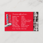 Barbershop Visitekaartje-Barberpool, clippers com Visitekaartje (Achterkant)