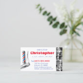 Barbershop Visitekaartje-Barberpool, clippers com Visitekaartje (Staand voorkant)
