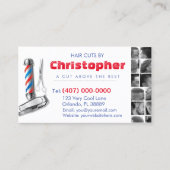 Barbershop Visitekaartje-Barberpool, clippers com Visitekaartje (Voorkant)