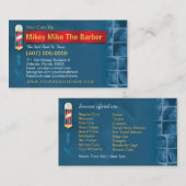 Barbershop Visitekaartje-Barberpool, clippers com Visitekaartje (Voorkant / Achterkant)