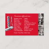 Barbershop Visitekaartje-Barberpool, clippers com Visitekaartje (Achterkant)