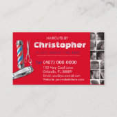 Barbershop Visitekaartje-Barberpool, clippers com Visitekaartje (Voorkant)