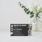 Barbershop Visitekaartje-Barberpool, clippers Visitekaartje (Staand voorkant)