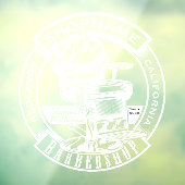 Barbershop: wit van zakelijke deur aanpassen raamsticker (Vel 3)