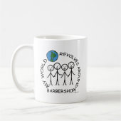 Barbershop - World Revolves omringt Koffiemok (Links)