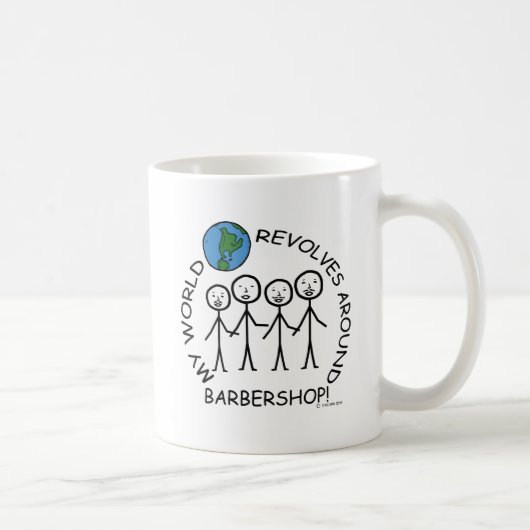 Barbershop - World Revolves omringt Koffiemok (Rechts)