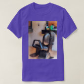 Barberstoel en luchttoevoer t-shirt (Design voorkant)