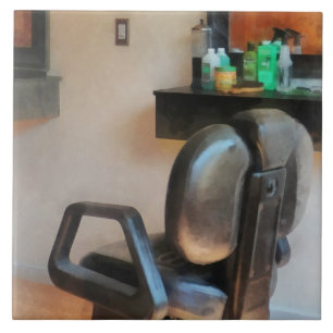 Barberstoel en luchttoevoer tegeltje