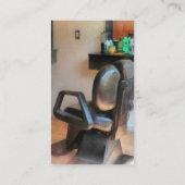 Barberstoel en luchttoevoer visitekaartje (Achterkant)