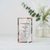 Barberstoel en luchttoevoer visitekaartje (Staand voorkant)