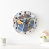 Barberstoel met Oranje Barber Cape Grote Klok (Huis)