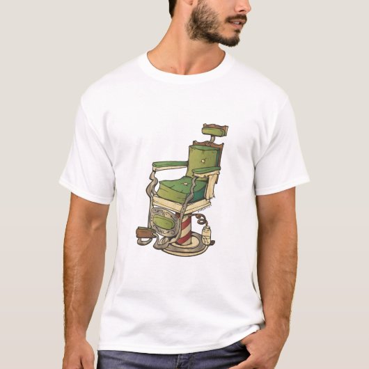 Barberstoel T-shirt (Voorkant)