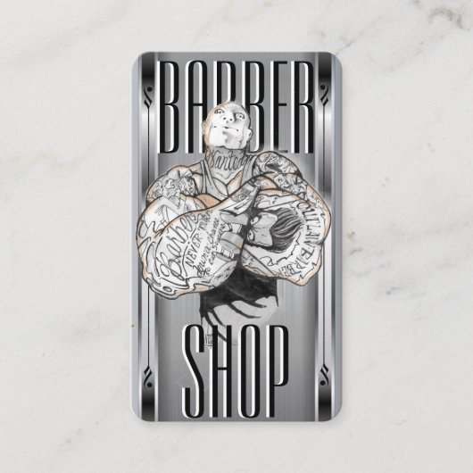BarberTemplate Visitekaartje (Voorkant)