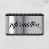    BarberTemplate Visitekaartje (Achterkant)