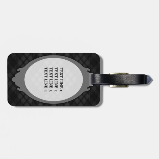 barberwinkel bagagelabel (Achterkant horizontaal)