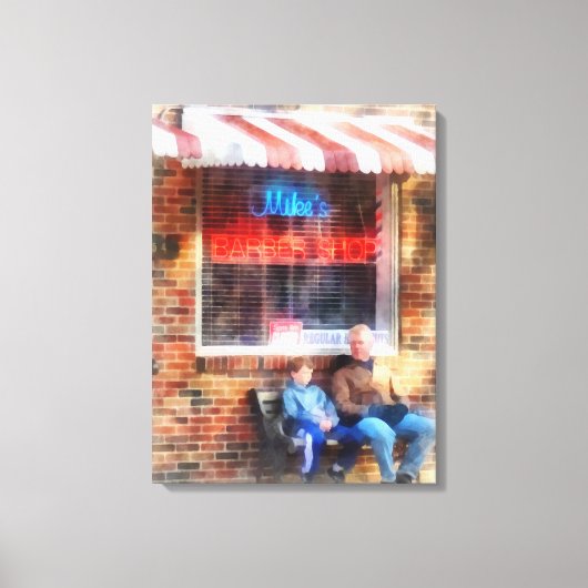 Barberwinkel in de buurt canvas afdruk (Voorkant)