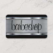 Barberwinkel logo/schedel visitekaartje (Achterkant)