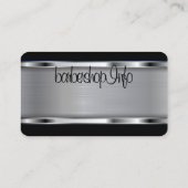 Barberwinkel logo/schedel visitekaartje (Achterkant)