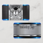 Barberwinkel logo/schedel visitekaartje (Voorkant / Achterkant)