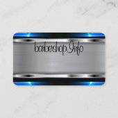 Barberwinkel logo/schedel visitekaartje (Achterkant)