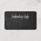 Barberwinkel logo/schedel visitekaartje (Achterkant)