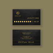 Barberwinkel luxe zwarte lederen trouwe visitekaartje