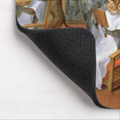 Barberwinkel met apen en katten muismat (Hoek)