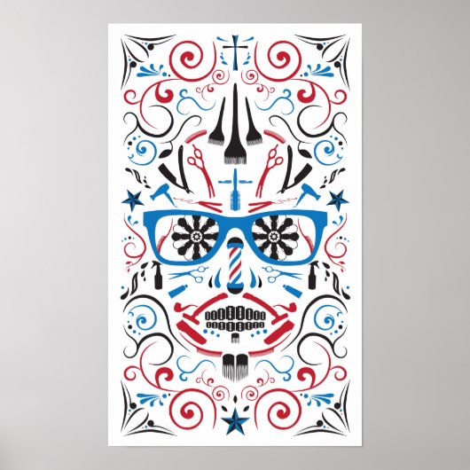 barberwinkel poster (Voorkant)