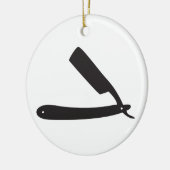 barberwinkel razor keramisch ornament (Links)
