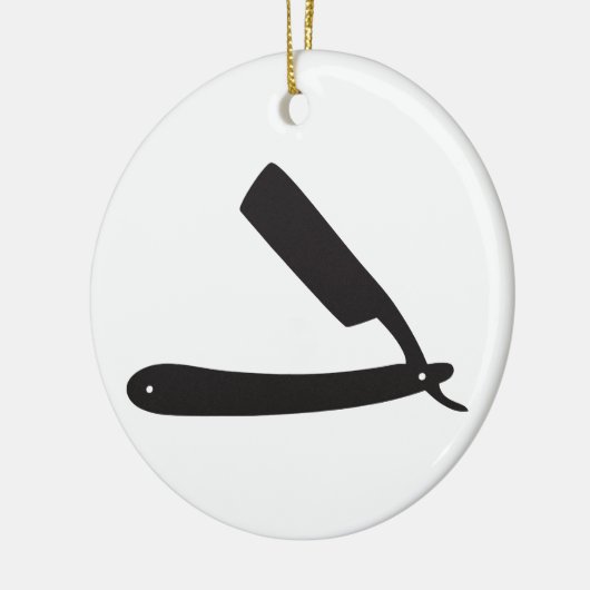 barberwinkel razor keramisch ornament (Links)
