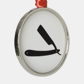 barberwinkel razor metalen ornament (Rechts)