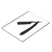 barberwinkel razor notitieboek (Linkerzijde)