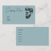 Barberwinkel, services, sjabloon voor visitekaartj visitekaartje (Voorkant / Achterkant)