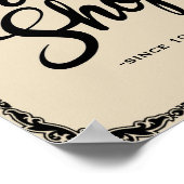 barberwinkel sinds 1902 oud - poster - kunstdrukwe (Hoek)