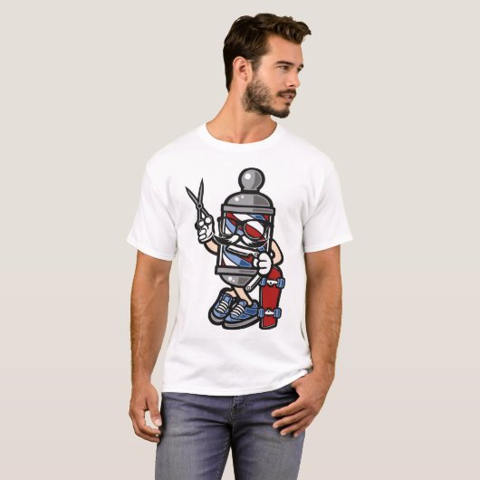 Barberwinkel T-shirt (Voorkant volledig)