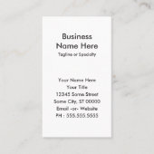 barberwinkel visitekaartje (Voorkant)