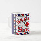  barberwinkelbord koffiemok (Voorkant links)