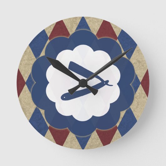 barberwinkeldiamant ronde klok (Voorkant)