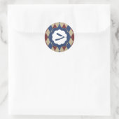 barberwinkeldiamant ronde sticker (Tas)