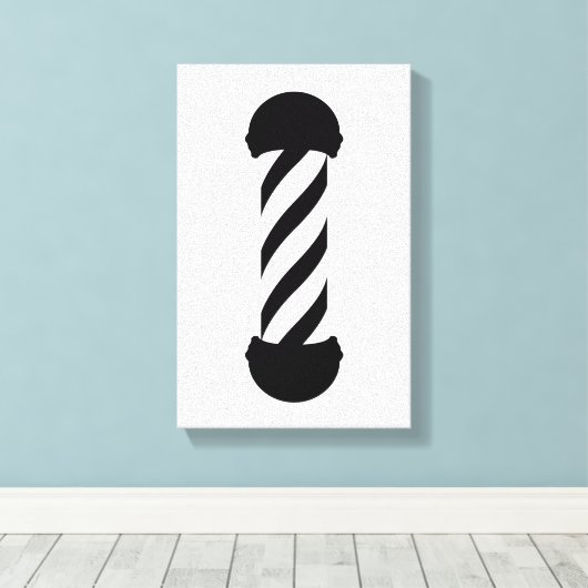 barberwinkelpaal canvas afdruk (Insitu (Houten vloer))