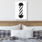 barberwinkelpaal canvas afdruk (Insitu (Slaapkamer))