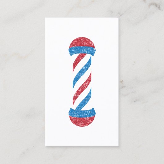 barberwinkelpaal visitekaartje (Voorkant)