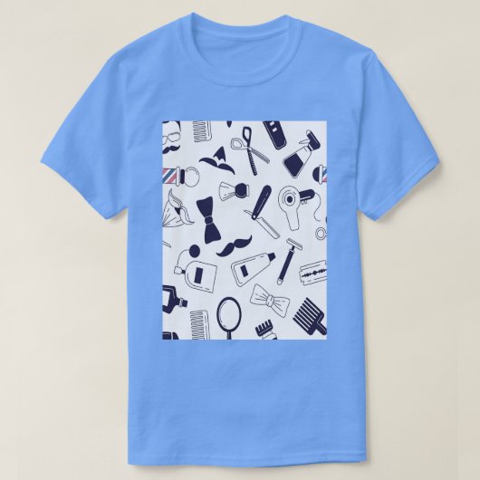 Barberwinkelpoel patroon 3 t-shirt (Design voorkant)