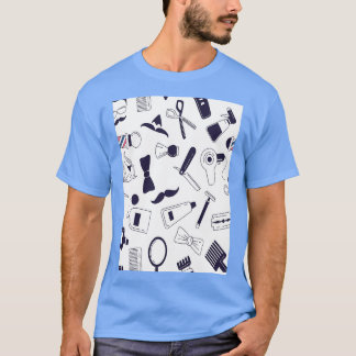 Barberwinkelpoel patroon 3 t-shirt