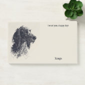 Barbet Abstract Art Dog Naam Post-it® Notes (Kantoor)