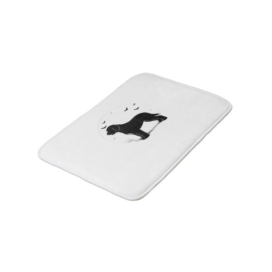 Barbet Dog - Halloween Moon Silhouette Oversized T Badmat (Gekanteld)