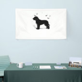 Barbet Dog - Halloween Moon Silhouette Oversized T Spandoek (Beurs)