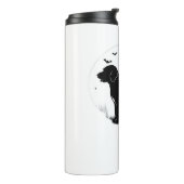 Barbet Dog - Halloween Moon Silhouette Oversized T Thermosbeker (Gedraaid links)